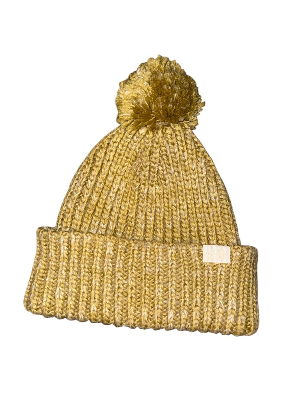 Adult’s Pom-Pom Beanie Hat - Mustard Yellow
